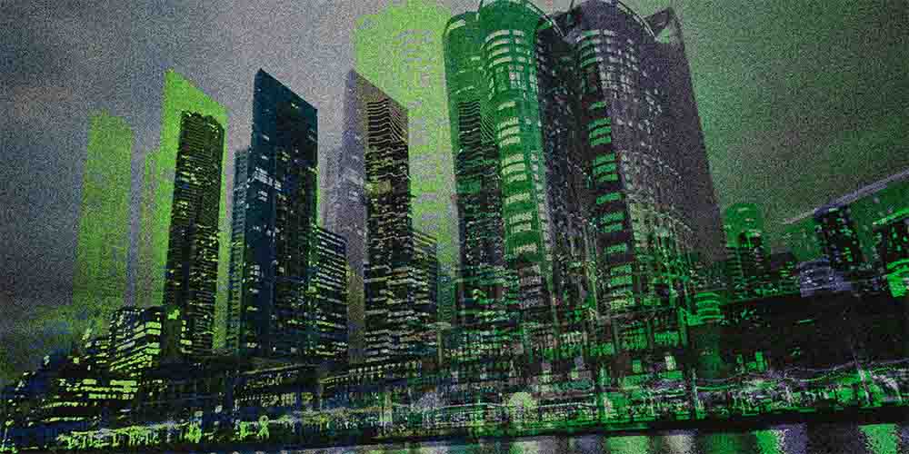City Glitch Image